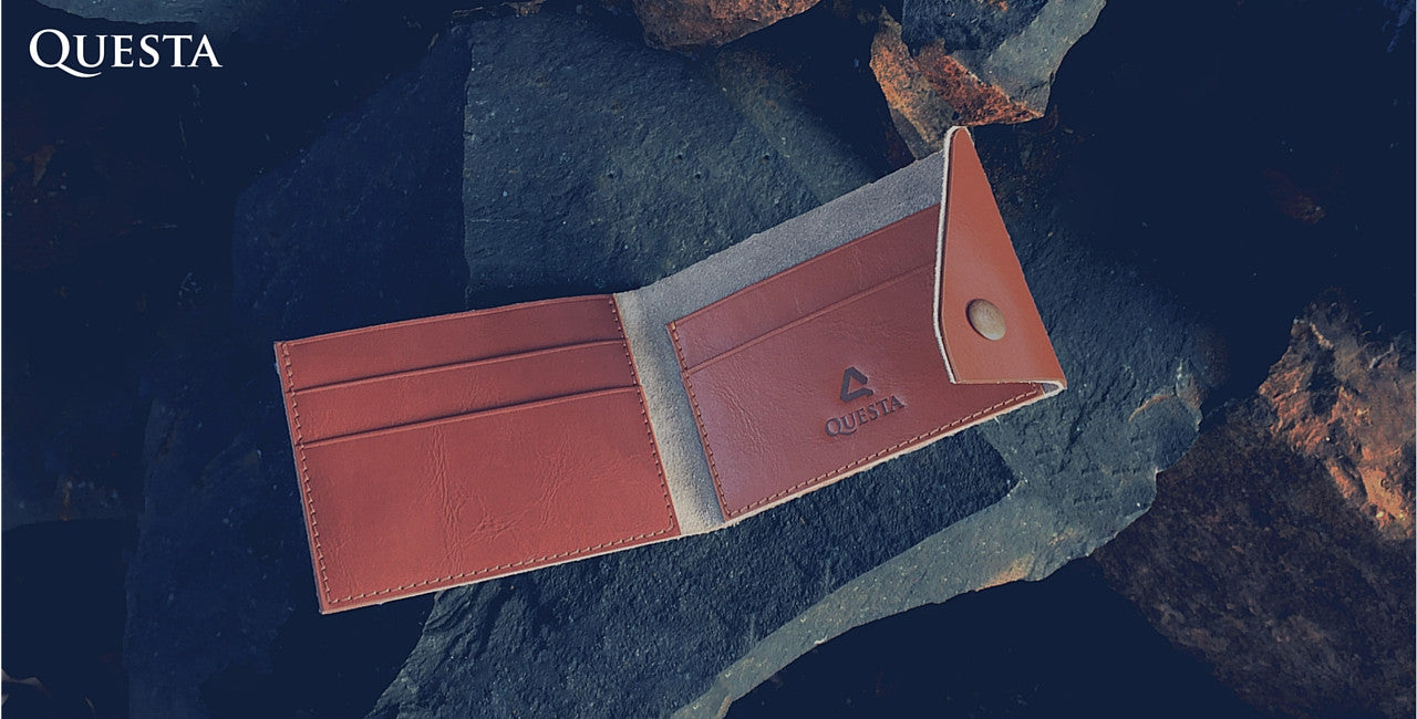Questa Roots Leather Tap Card Holder